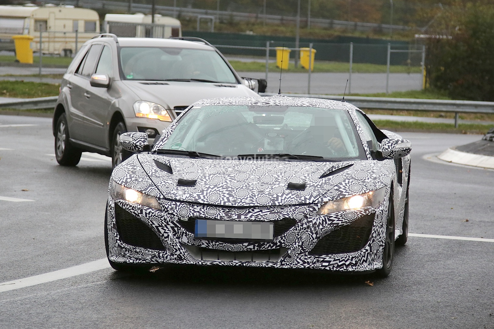 2015 Honda/Acura NSX spotted at Nurburgring hiding production body