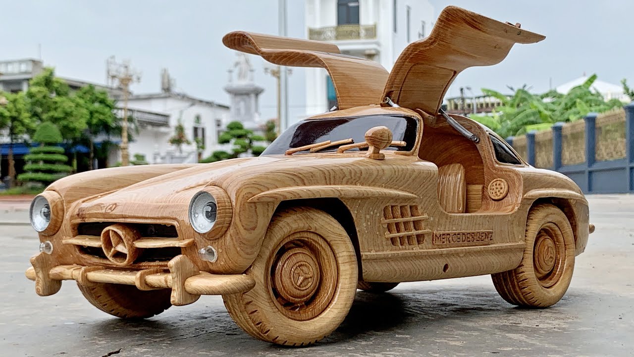 Woody Mercedes 300SL with Functional Gullwing Doors is for Sale