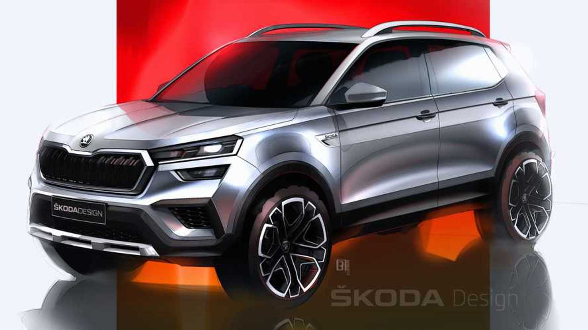 2021 Skoda Kushaq Sketched Out Ahead Of March 18 Reveal