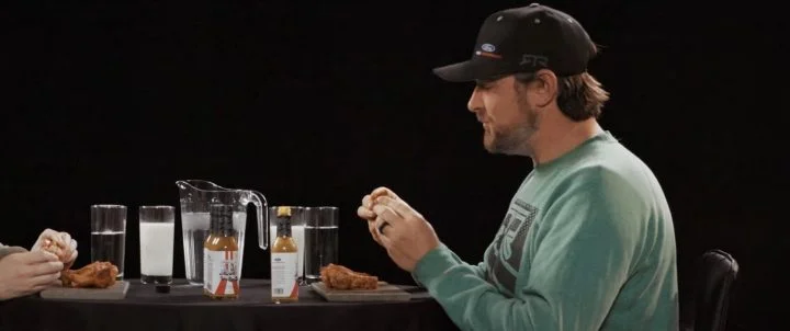 Sean Evans and Vaughn Gittin Jr. Create A Mach-E 1400 Hot Sauce