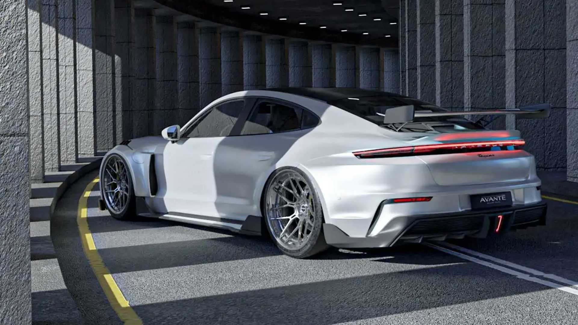 Avante Design Developing Sleek Body Kits For Porsche Taycan EV