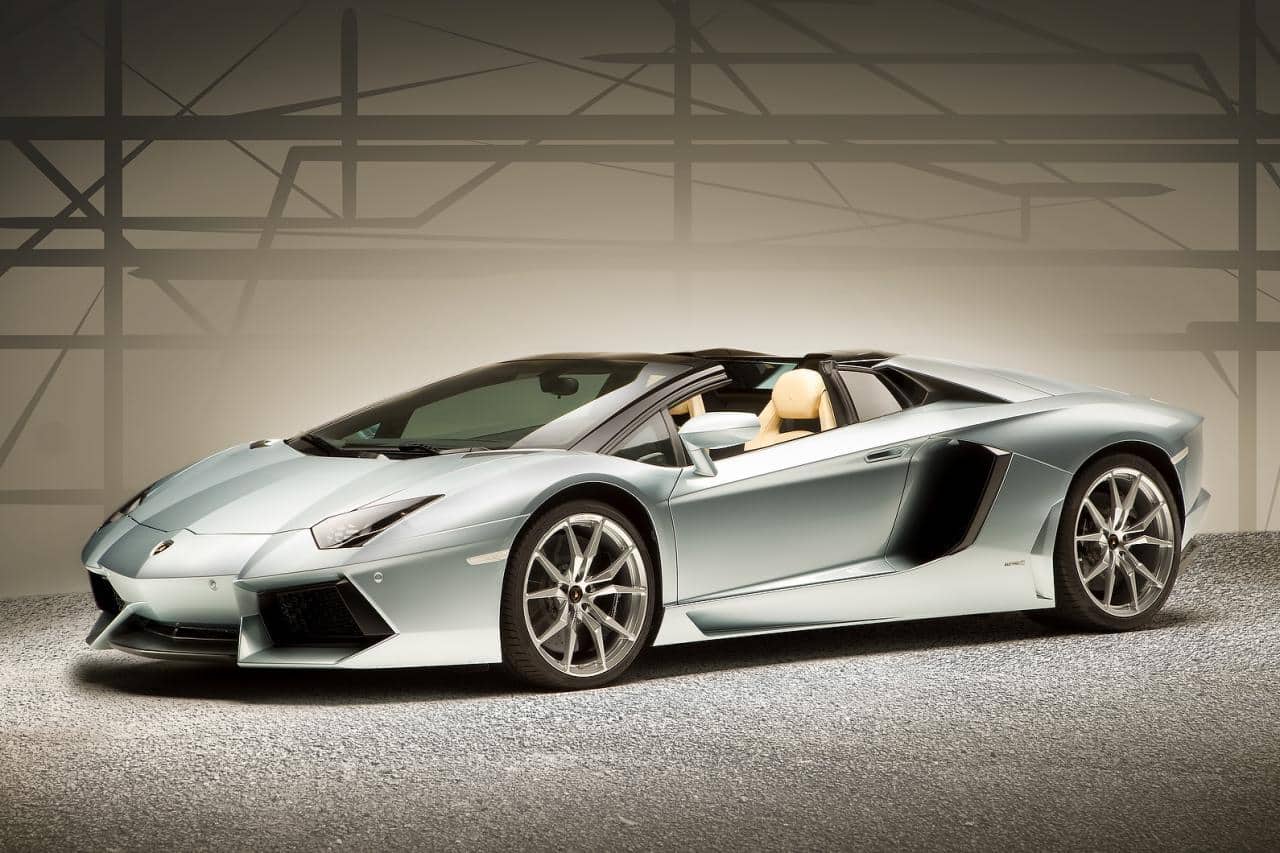 This is not your typical Lamborghini Aventador Roadster
