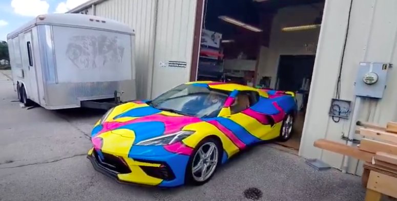 This is the Craziest 2020 Corvette C8 Wrap That We Have Ever Seen