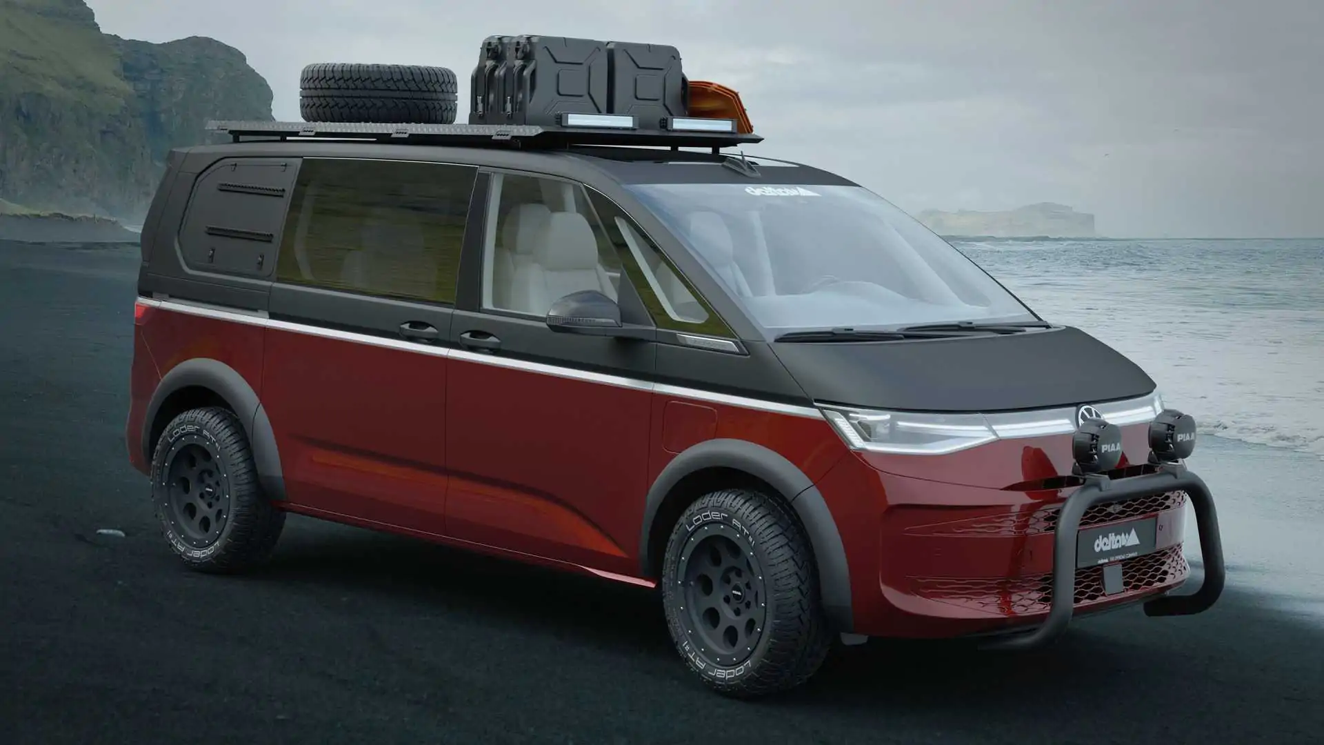 Volkswagen T7 Multivan Gets Aftermarket Mods for Off-Road Adventures
