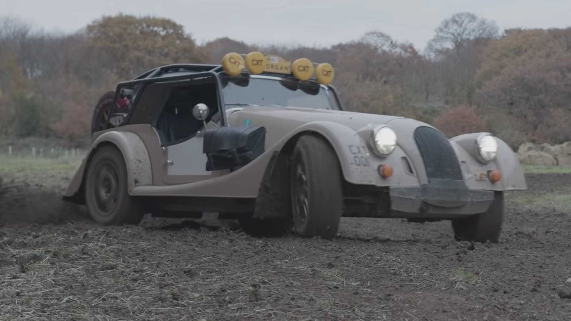 Morgan CX-T Sliding Off Road: Watch Morgan Kick up Mud