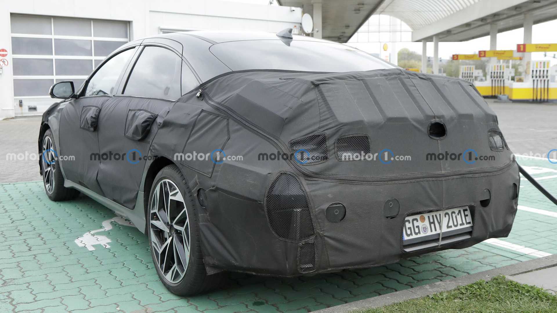 Hyundai Ioniq 6 Tries To Hide Its Modified Design In New Spy Shots