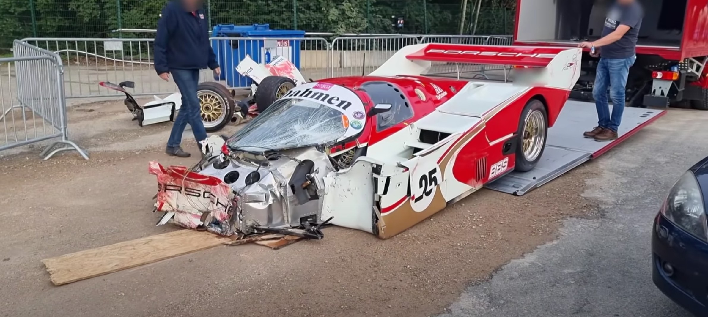 See Vintage Porsche 962C Worth $1.2 Million Crash Hard At Spa