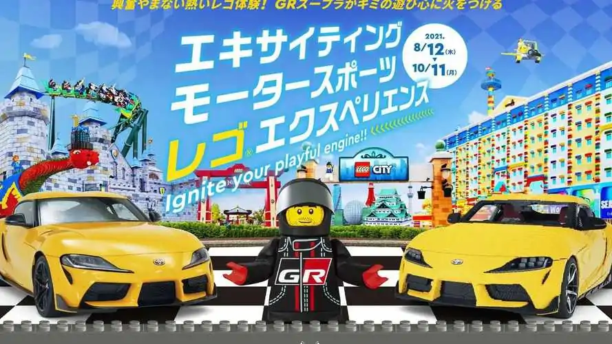 The Full-sized Electric Toyota Supra Lego Goes 17 MPH