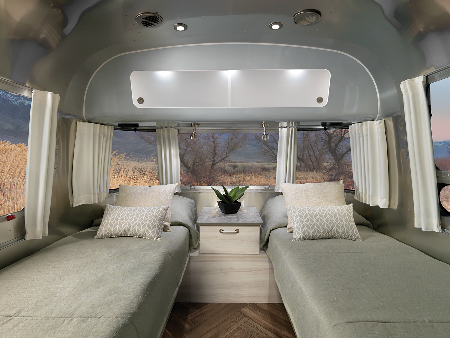 Airstream's new interiors for international campers and flying cloud