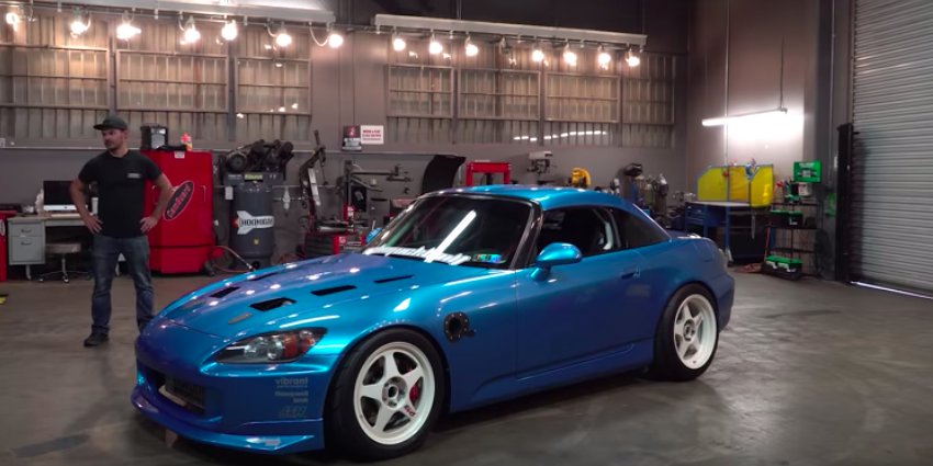Honda S2000 packs Twin-Turbo Acura A6 Under the Hood