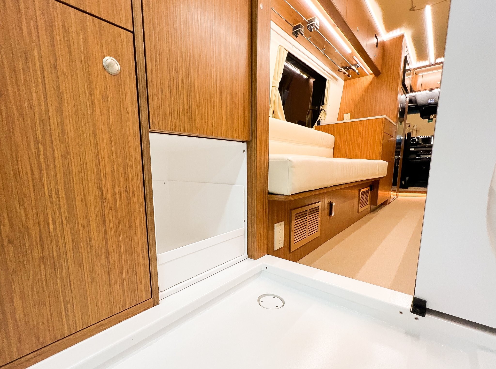 Clever Camper Van Features Special Storage for a Litter Box and Sword