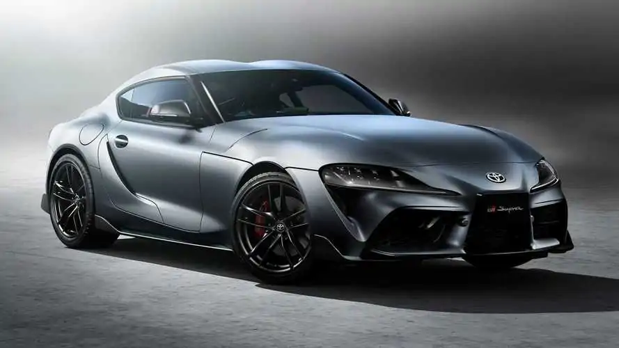 Toyota Supra 35th Anniversary Special Edition Listen to a Toyota Supra with 96 Whistles Attached to the Exhaust